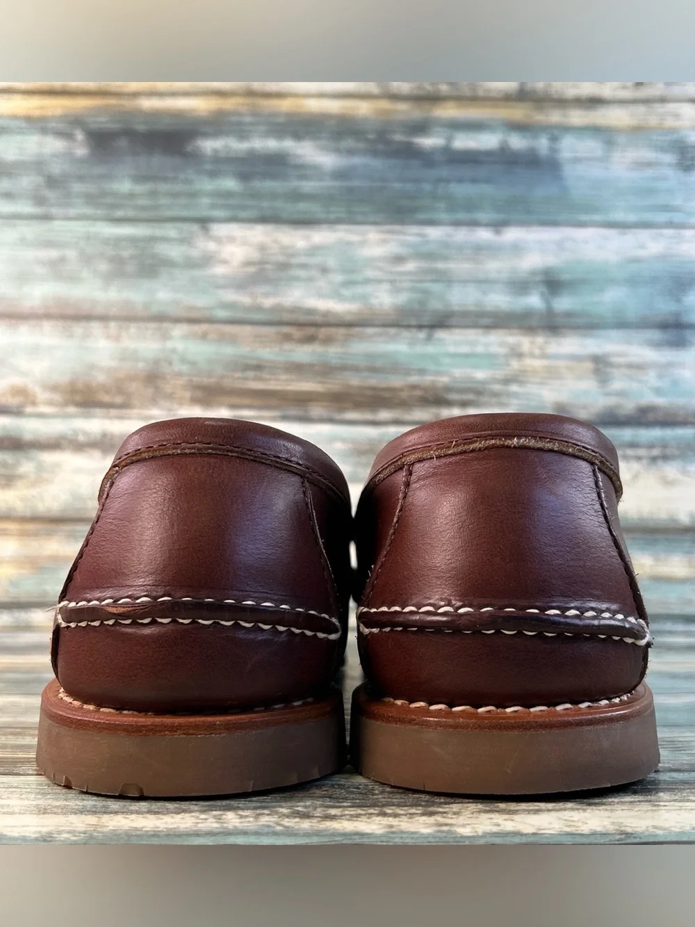 Sperry Gold Cup Made In Maine Penny Loafer Size 11D Brown Leather Vibram Soles - Picture 8 of 13